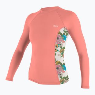 Дамско плуване с дълъг ръкав O'Neill Side Print Rash Guard desert flower/cara floral