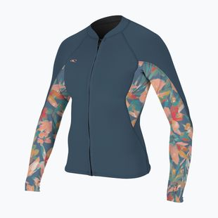 Дамски неопрен за плуване O'Neill Bahia 1/0.5mm Full-Zip Jacket copen blue/painted tropics/copen blue