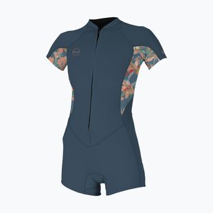 O'Neill Bahia 2/1 mm Front Zip Spring дамски скафандър copen blue/ painted tropics/ copen blue