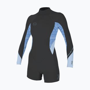 Дамски неопренов костюм за плуване O'Neill Bahia 2/1 mm Back Zip Spring tempered steel/surf abstract