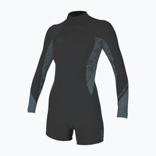Дамски неопренов костюм за плуване O'Neill Bahia 2/1 mm Back Zip Spring tempered steel/shaded island sky