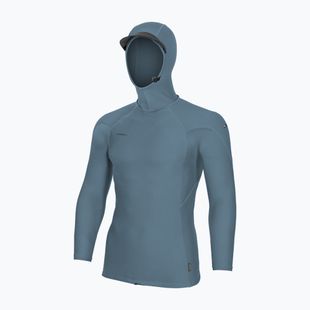 Мъжка блуза с дълъг ръкав за плуване O'Neill Hyperfreak Skins Rash Guard Hooded blue fusion/blue fusion