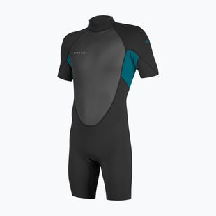 Мъжки неопреннов костюм за плуване O'Neill Reactor-2 2mm Back Zip SS Spring HJ5 black/tide pool