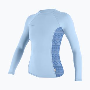 Блуза с дълъг ръкав за плуване O'Neill Hyperfreak Skins Rash Guard chambray blue/surf abstract