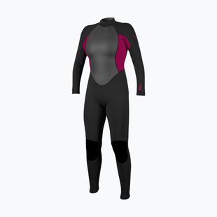 Дамски неопренов костюм за плуване O'Neill Reactor-2 3/2 Back Zip Full J18 black/punk pink
