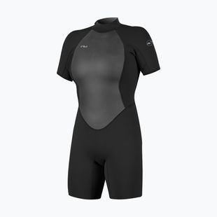 Дамски неопренов костюм за плуване O'Neill Reactor-2 2mm Back Zip SS Spring IS7 black/black
