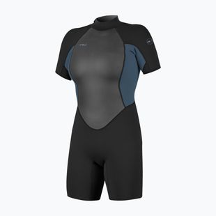 Дамски неопренов костюм за плуване O'Neill Reactor-2 2mm Back Zip SS Spring IS7 black/copen blue