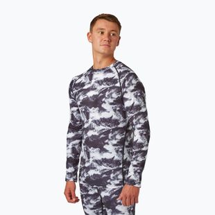 Мъжки Surfanic Bodyfit Limited Edition Crew Neck термо ръкав с дълъг ръкав white out print