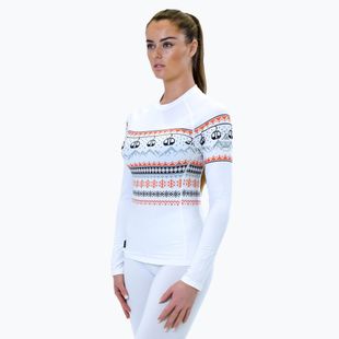 Дамска термоактивна блуза Surfanic Cozy Limited Edition Crew Neck white fairisle