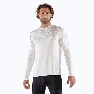 Мъжка термоакивна блуза с дълъг ръкав Surfanic Bodyfit CarbonDri Limited Edition Crew Neck optic white