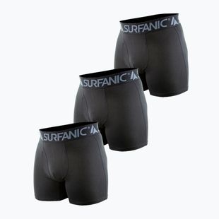 Мъжки термоактивни боксерки Surfanic Carbondri 3 чифта black