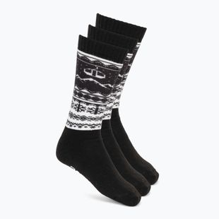 Скиорски чорапи Surfanic Pro Tech 3-pak Fairisle black
