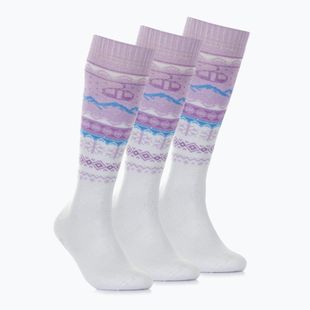 Скиорски чорапи Surfanic Pro Tech Fairisle 3-pak ice lilac