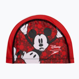 Детска плувна шапка Speedo Printed Pace red/white