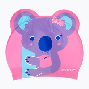 Детска шапка за плуване Speedo Plain Moulded Silicone pink
