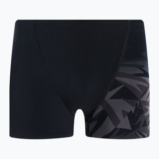 Мъжки боксерки за плуване Speedo HyperBoom V-Cut Aquashort black/siren red