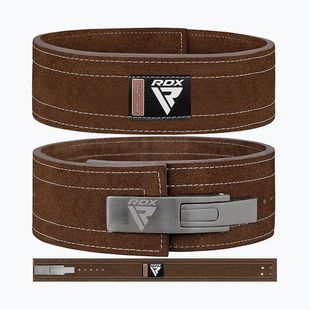 Колан за вдигане на тежести RDX Pro Liver Buckle Lth brown