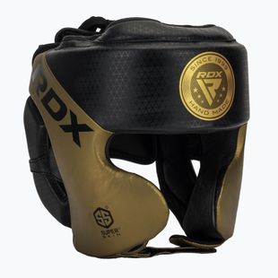 Боксова каска RDX L1 Mark Pro Cheek Training Head Guard golden