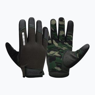 Ръкавици за тренировка RDX T2 Touch Screen Friendly Full Finger army green