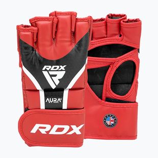 Граплинг ръкавици RDX Grappling Shooter Aura Plus T-17 red