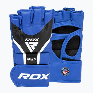 Граплинг ръкавици RDX Граплинг Aura Plus T-17 blue