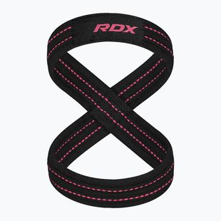 Ремъци за вдигане на тежести RDX Weight Lifting 8 Figure Strap розови