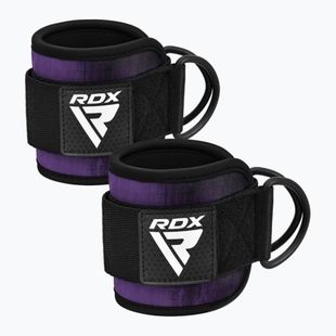 Каишки с кука за глезена RDX A4 Ankle Straps For Gym Cable Machine purple