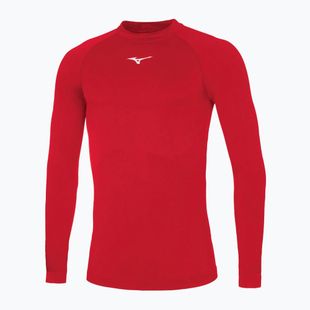 Мъжка блуза с дълъг ръкав за бягане Mizuno Uni Core red/white