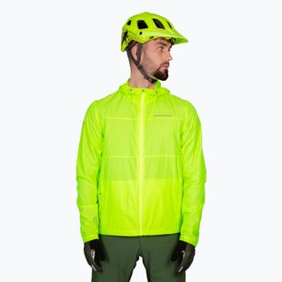 Мъжко яке за колоездене Endura Hummvee Windshell hi-viz yellow