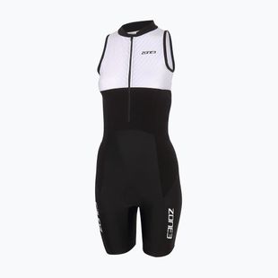 Дамски гащеризон за триатлон ZONE3 Lava Long Distance Trisuit black/white/green