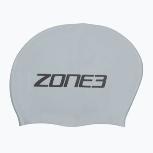 Шапка за плуване ZONE3 Long Hair silver