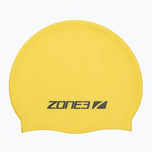 Шапка за плуване ZONE3 Silicone Swim Cap hi-vis yellow