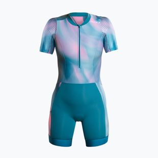 Дамски гащеризон за триатлон ZONE3 Activate+ Trisuit print