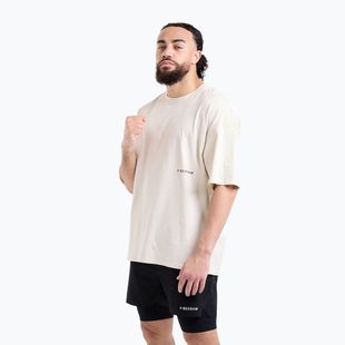Мъжка тениска BOXRAW Sparring Club Oversized washed beige