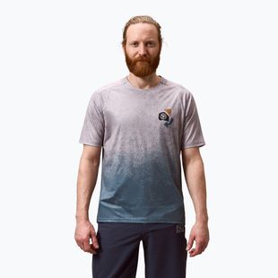 Мъжка тениска за колоездене Endura Singletrack Print titanium