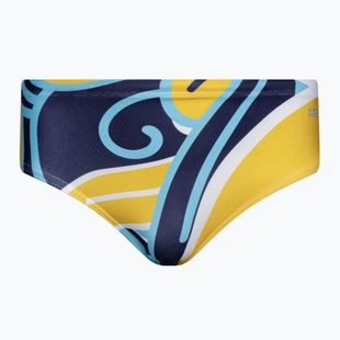 Мъжки слипове за плуване HUUB Brief Jonny navy/yellow