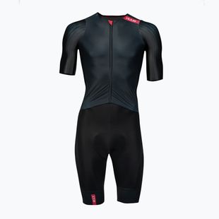 Мъжки гащеризон за колоездене HUUB Strada Road Speed Suit black/red