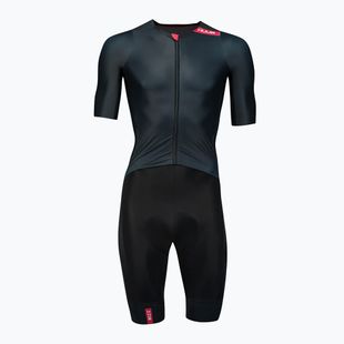 Мъжки гащеризон за колоездене HUUB Strada Road Speed Suit Smooth Sleeve black/red