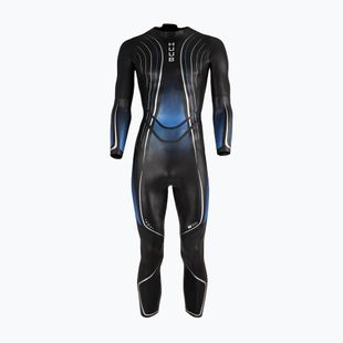 Мъжки неопренов костюм за триатлон HUUB Agilis II Back Zip 3.5 metalic blue