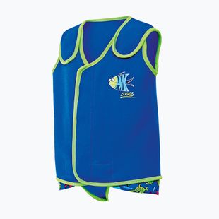 Детска жилетка за плуване Zoggs Sea Saw синя/зелена/червена