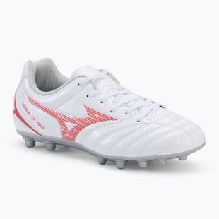 Детски футболни обувки Mizuno Monarcida Neo III Select AG white/radiant red