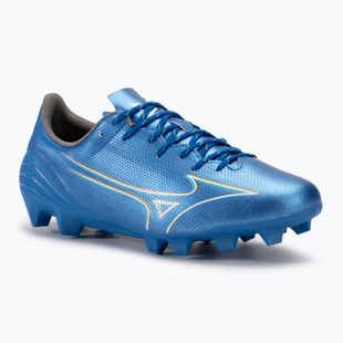 Мъжки футболни обувки Mizuno α Select FG white/laser blue/gold
