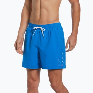 Мъжки къси панталони за плуване Nike Swoosh Break 5" Volley, сини NESSC601-458