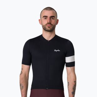 Мъжка тениска за колоездене Rapha Core Lightweight Jersey black/white
