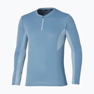 Мъжка блуза с дълъг ръкав за бягане Mizuno Dryaeroflow Half Zip parisian blue