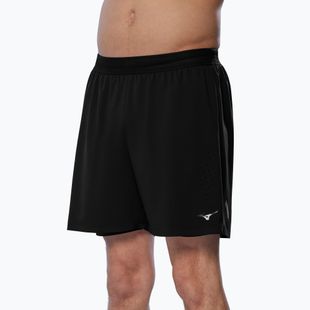 Мъжки шорти за бягане Mizuno Tech Light 5.5" 2IN1 black