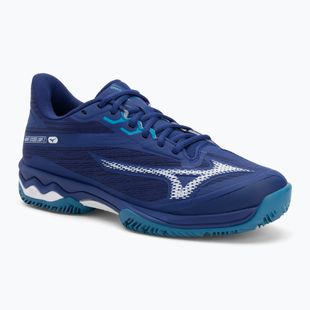 Мъжки обувки за тенис Mizuno Wave Exceed Light 2 CC bellwether blue/ white/ fjord blue