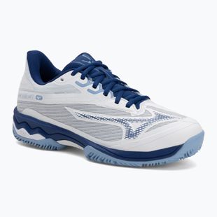 Дамски обувки за тенис Mizuno Wave Exceed Light 2 CC white/ bellwether blue/ bel air blue