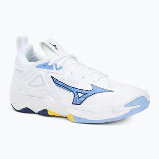 Обувки за волейбол Mizuno Wave Momentum 3 white/bellwether blue/bel air blue
