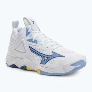 Волейболни обувки Mizuno Wave Momentum 3 Mid бели/bellwether сини/belair сини